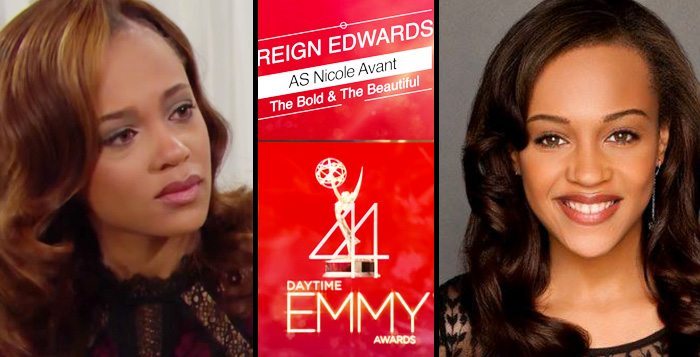 30 Younger Actress in a Drama Series Reign Edwards AS Nicole Avant The Bold and the Beautiful