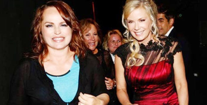 The Bold and the Beautiful's Katherine Kelly Lang with Crystal Chappell