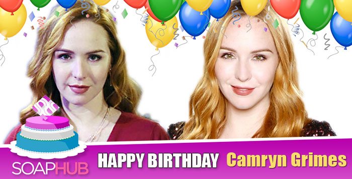 Camryn Grimes Birthday