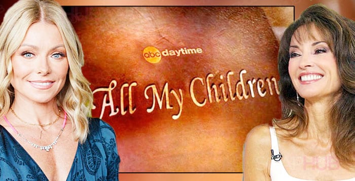 All My Children Kelly Ripa and Susan Lucci