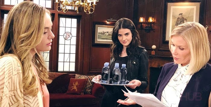 The Bold and the Beautiful Fiji Water Girl January 22, 2019