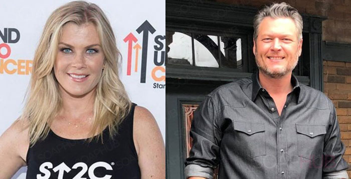 Alison Sweeney and Blake Shelton