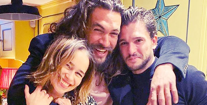 Game of Thrones Jason Momoa, Emilia Clarke, Kit Harrington