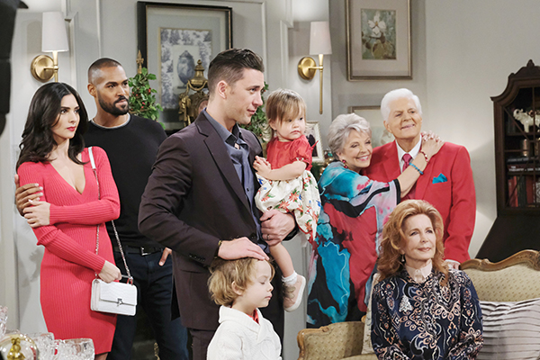 Susan Seaforth Hayes, Bill Hayes, Melissa Reeves, Matthew Ashford, Camila Banus, Lamon Archey, Casey Moss "Days of our Lives" Set NBC Studios Burbank 05/13/19 © XJJohnson/jpistudios.com 310-657-9661 Episode # 13750 U.S.Airdate 12/24/19