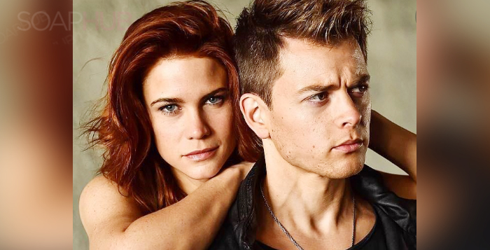 Courtney Hope and Chad Duell