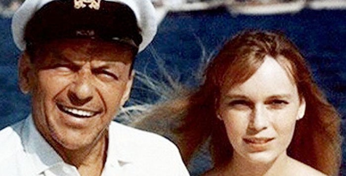 Frank Sinatra and Mia Farrow