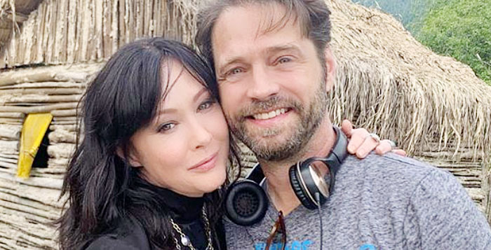 Jason Priestly and Shannen Doherty