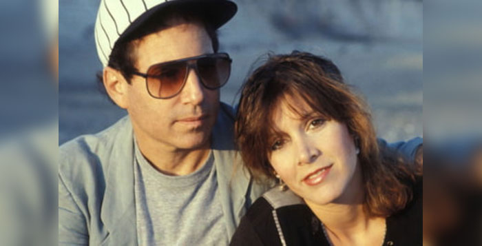 Paul Simon and Carrie Fisher