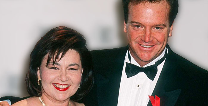 Roseanne Barr and Tom Arnold
