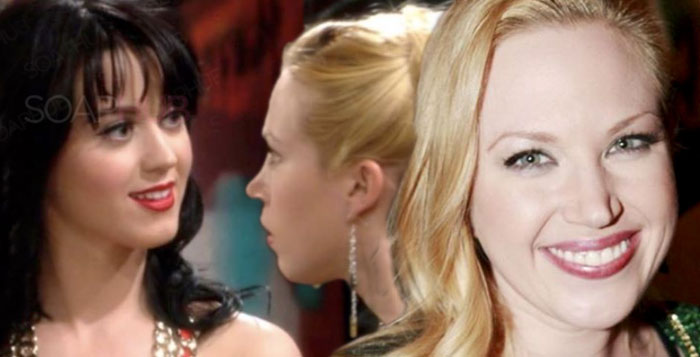 The Bold and the Beautiful Adrienne Frantz and Katy Perry