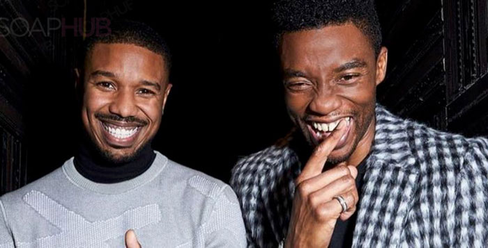 Michael B. Jordan and Chadwick Boseman