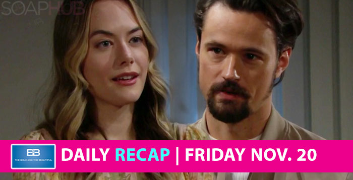 The Bold and the Beautiful Recap November 20 2020