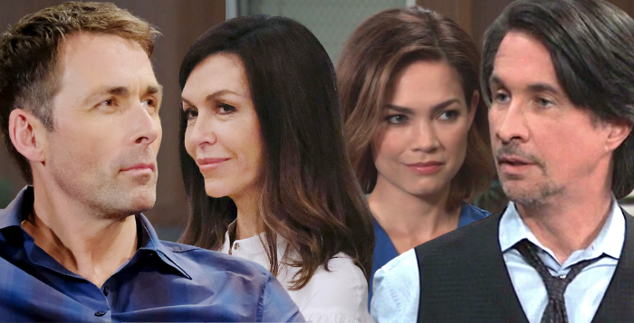 Anna Devane and Valentin Cassadine, Liz and Finn on General Hospital