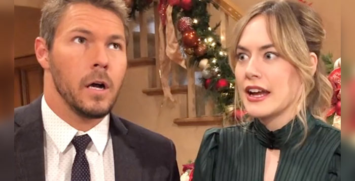The Bold and the Beautiful Scott Clifton and Annika Noelle