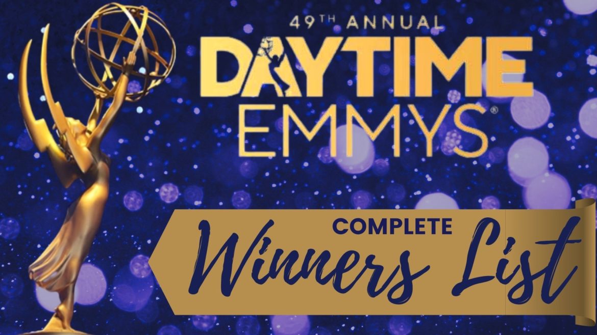 49TH ANNUAL DAYTIME EMMY AWARDS: A Complete List of Winners