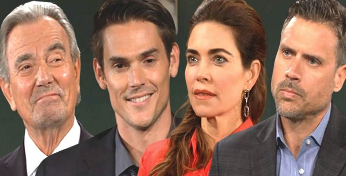 The Young and the Restless Victor, Adam, Victoria, Nick