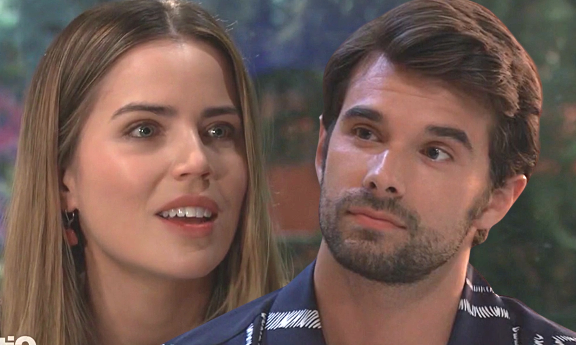 Harrison Chase and Sasha Gilmore Corbin on General Hospital