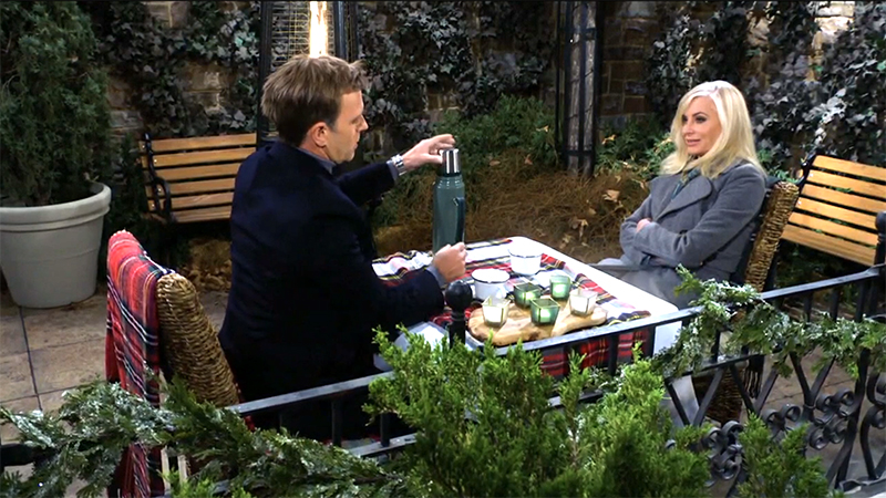 Tucker and Ashley on a picnic Y&R