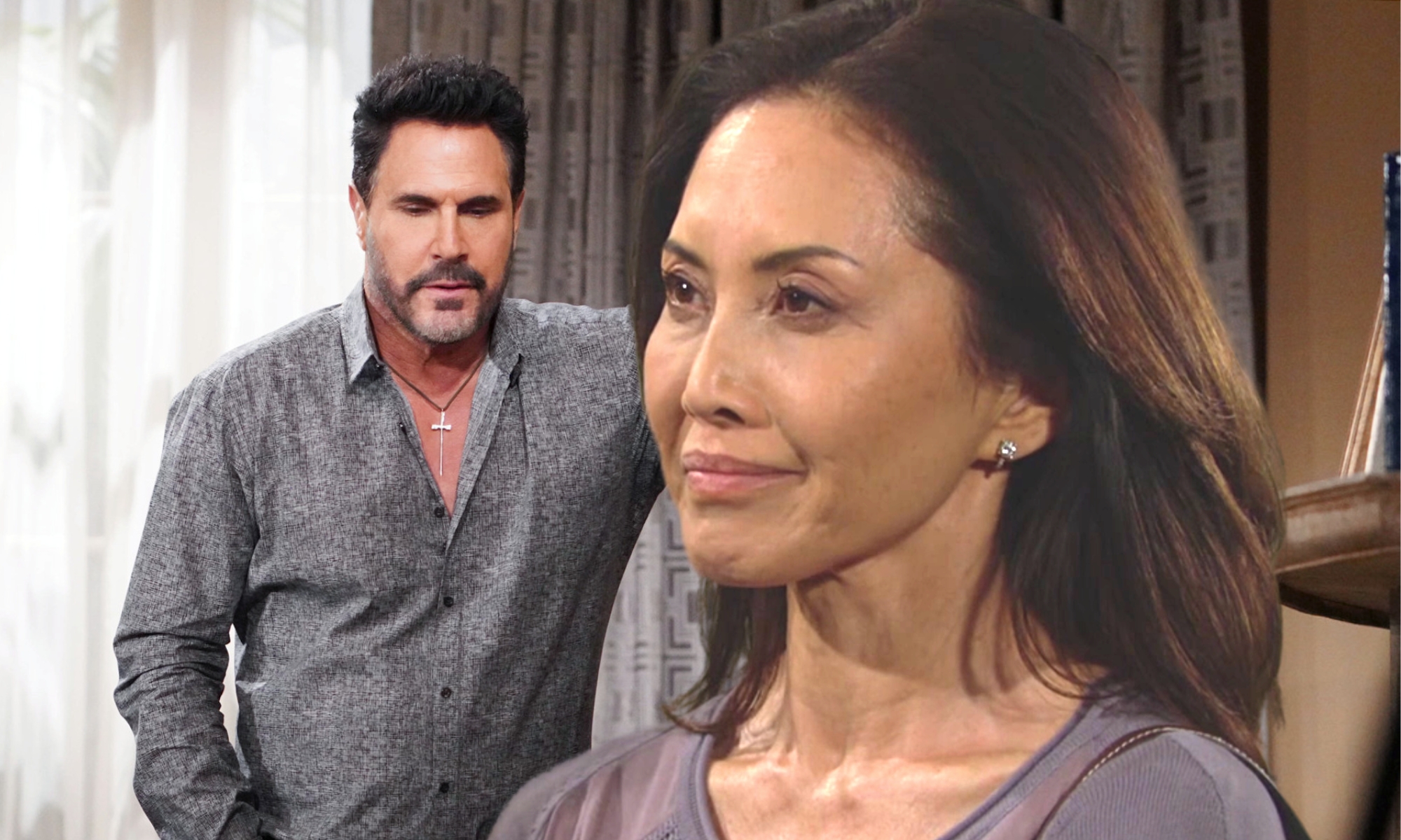 Bill Spencer and Li Finnegan on Bold and the Beautiful