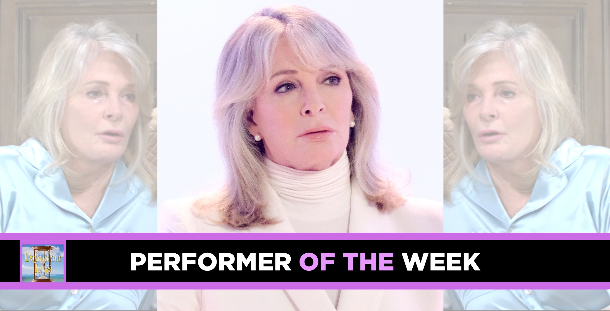 images of actress deidre hall in character as marlena evans black