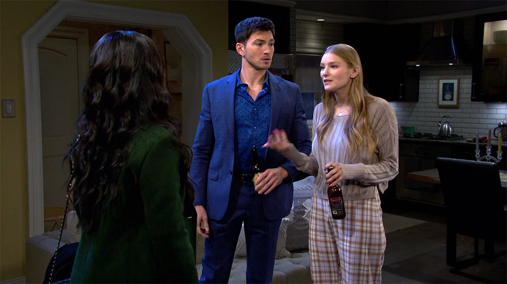 days recap has alex kiriakis in the middle of chanel dupree and allie horton's problems