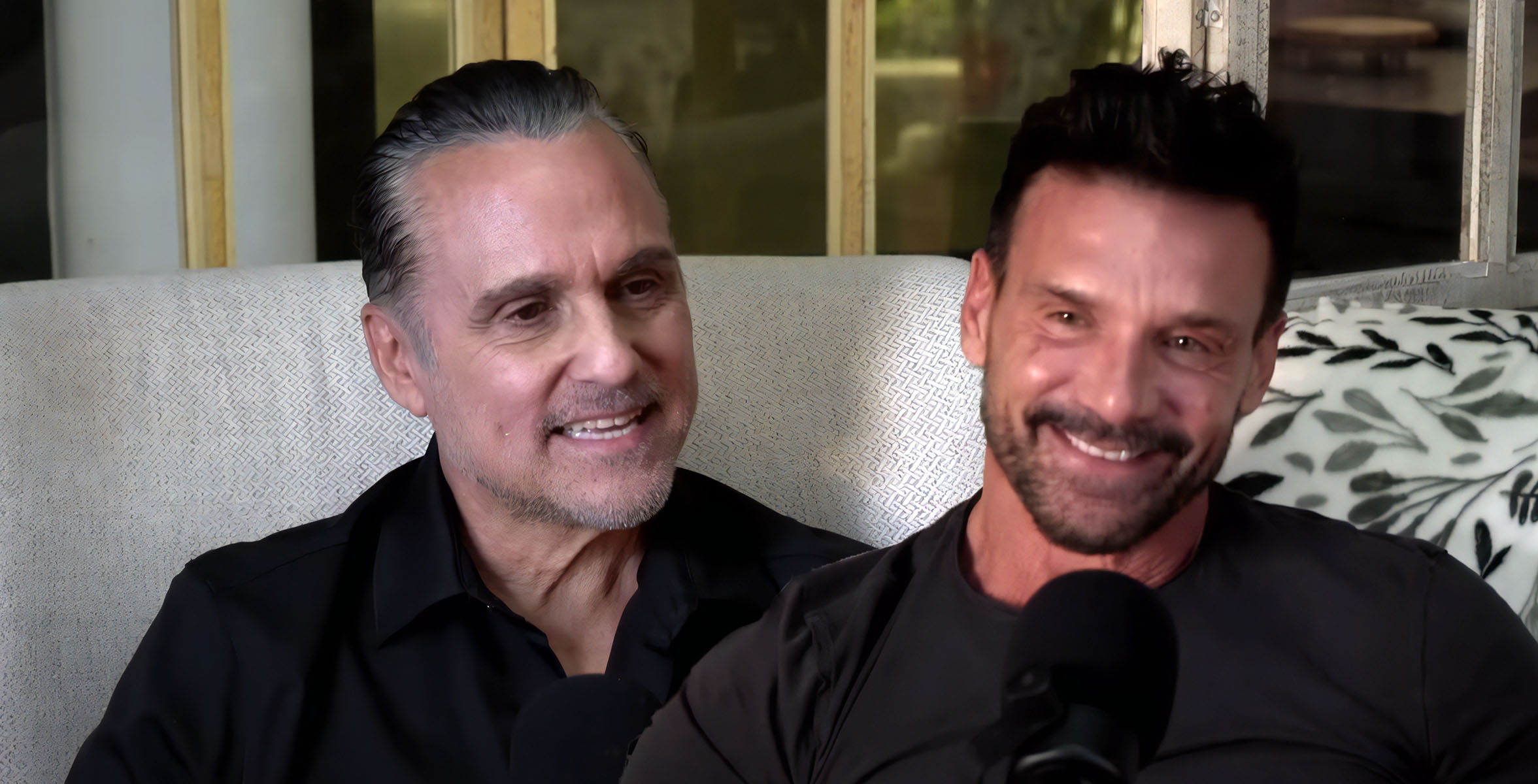 maurice benard and frank grillo wearing black