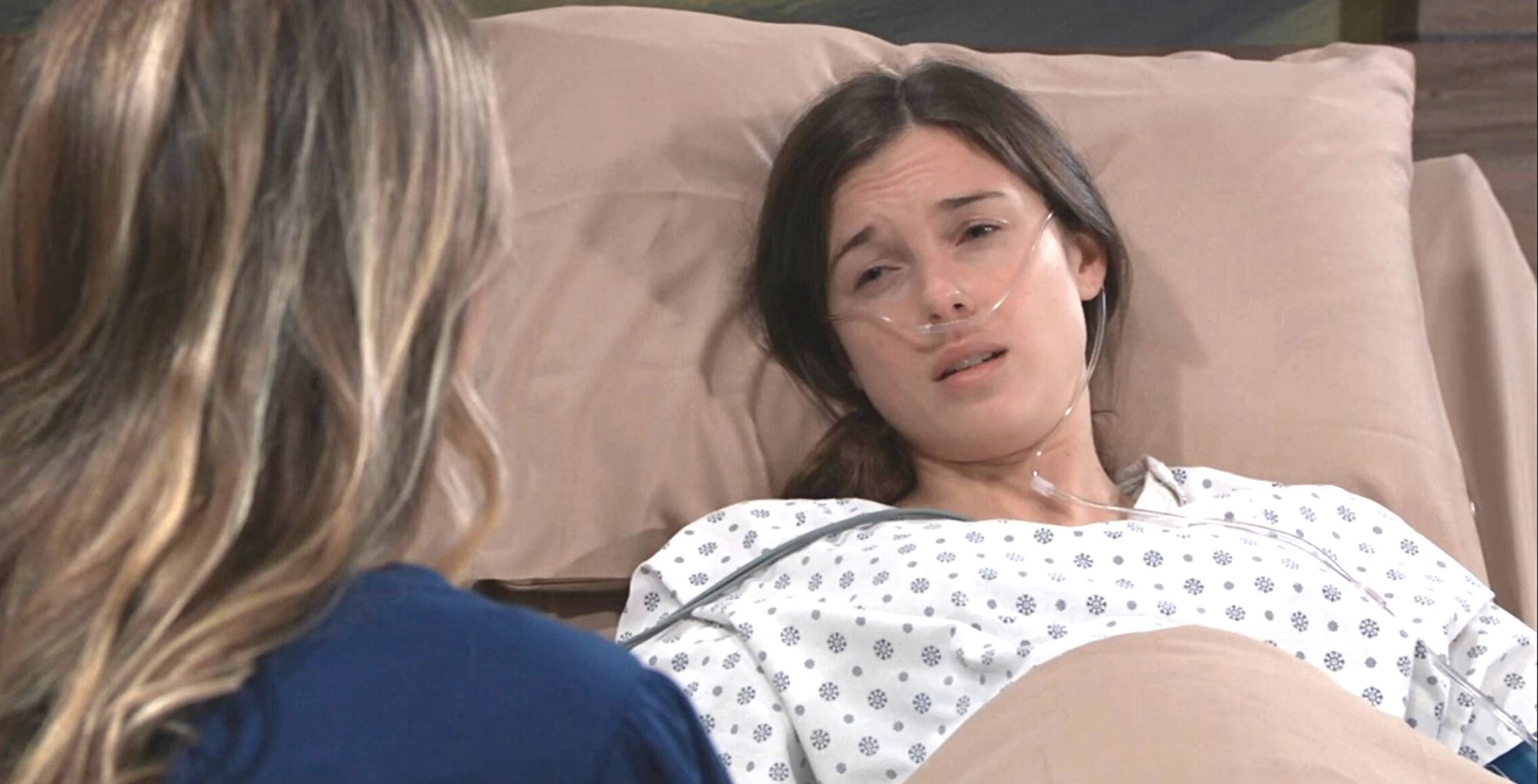willow tait lays dying in the hospital as she talks with sasha in general hospital recap