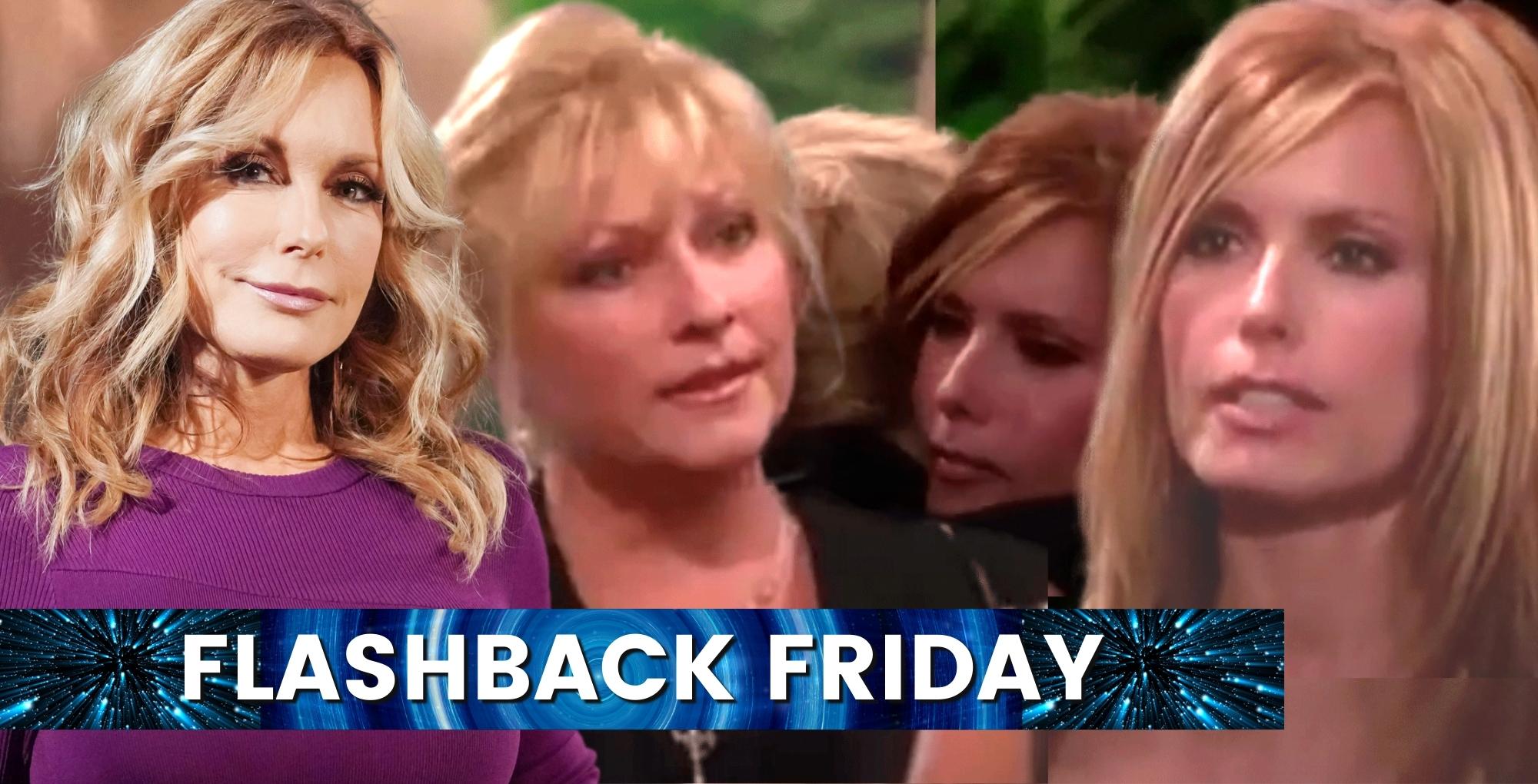 tracey bregman recalling young and the restless flashback of lauren apologizing to traci