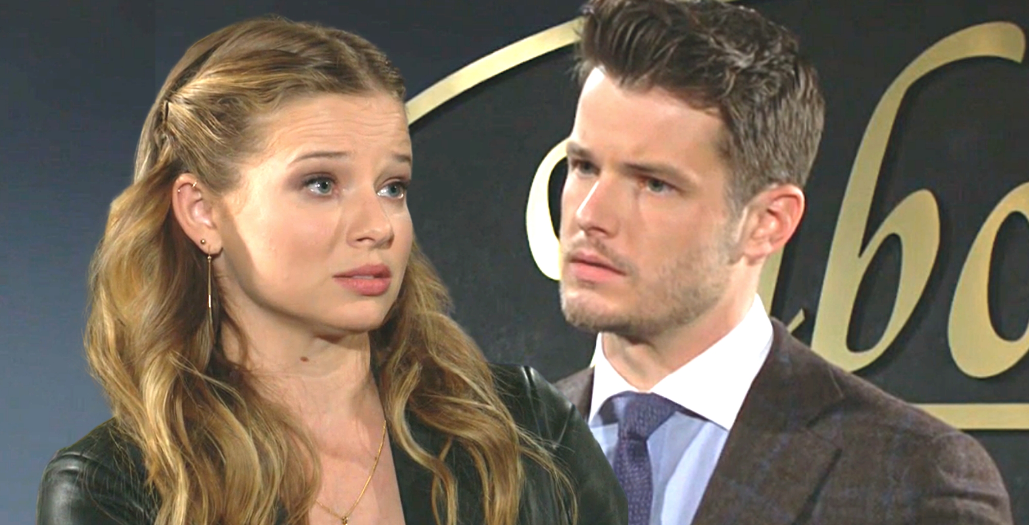 summer newman and kyle abbott are fighting at jabot on young and the restless