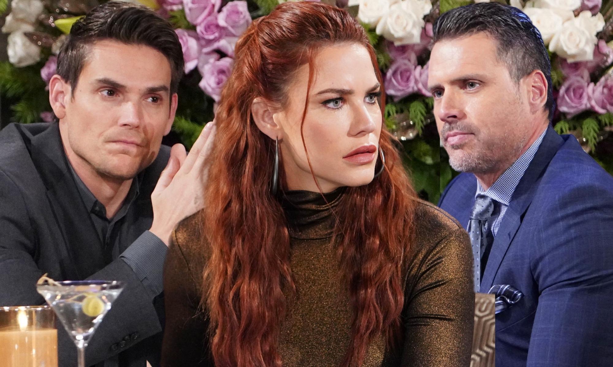 sally spectra is between adam newman and nick newman on young and the restless