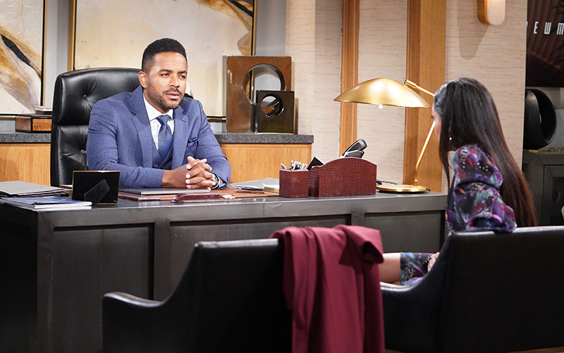 nate and audra at newman media y&r spoilers photos