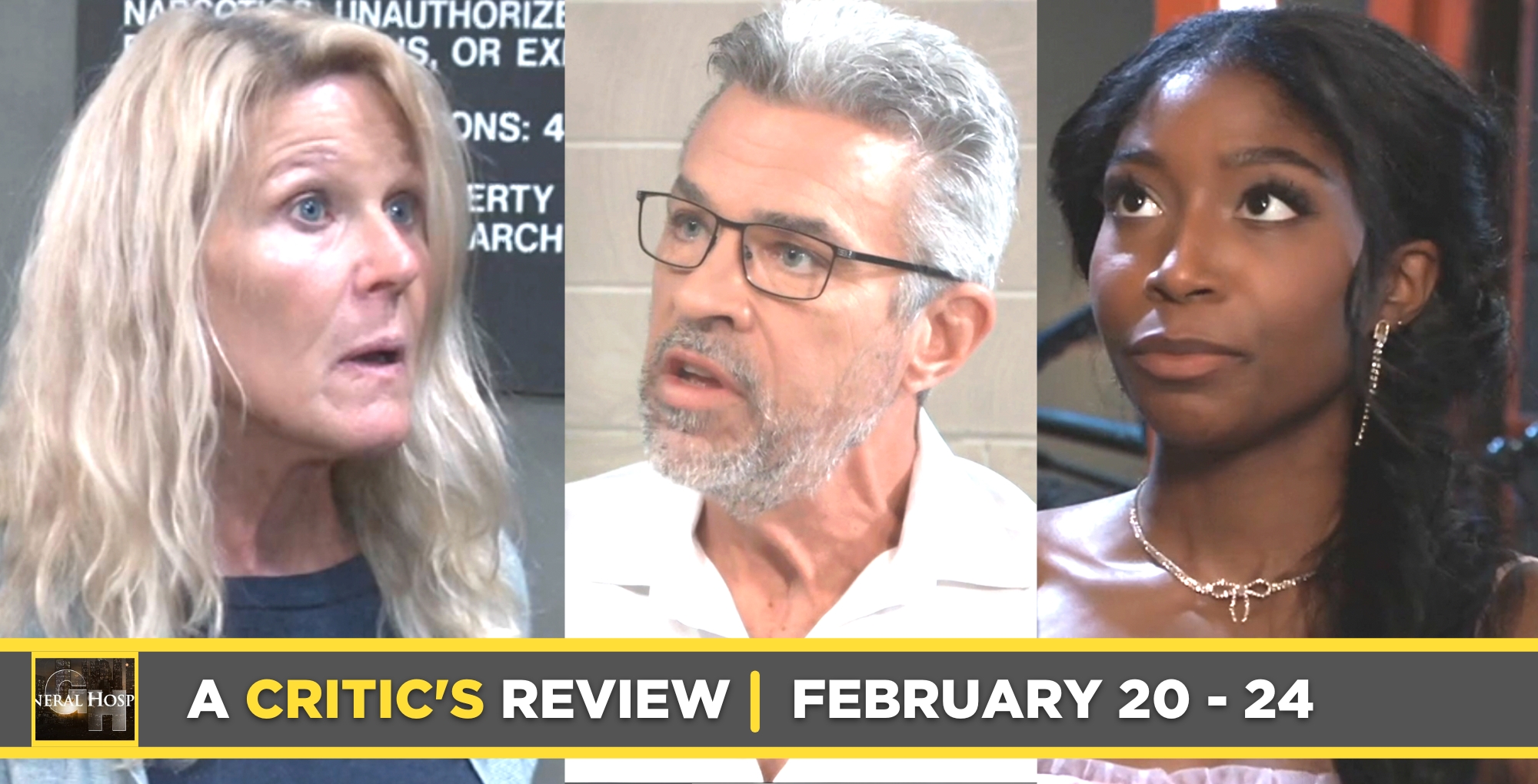 a critic's review of general hospital row of images heather, mac, and trina