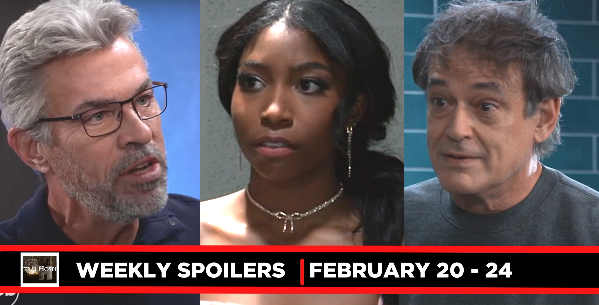 weekly general hospital spoilers three images, mac, trina, and ryan