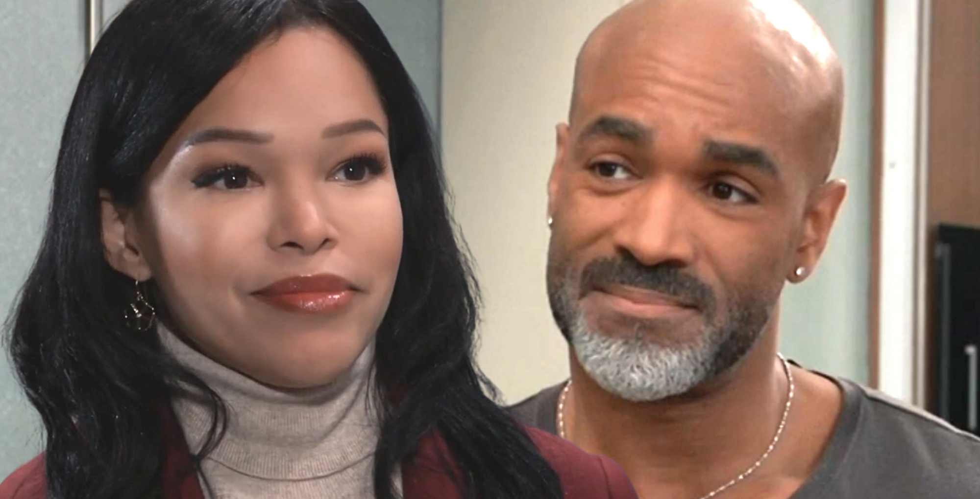 general hospital portia robinson looks lovingly at curtis ashford