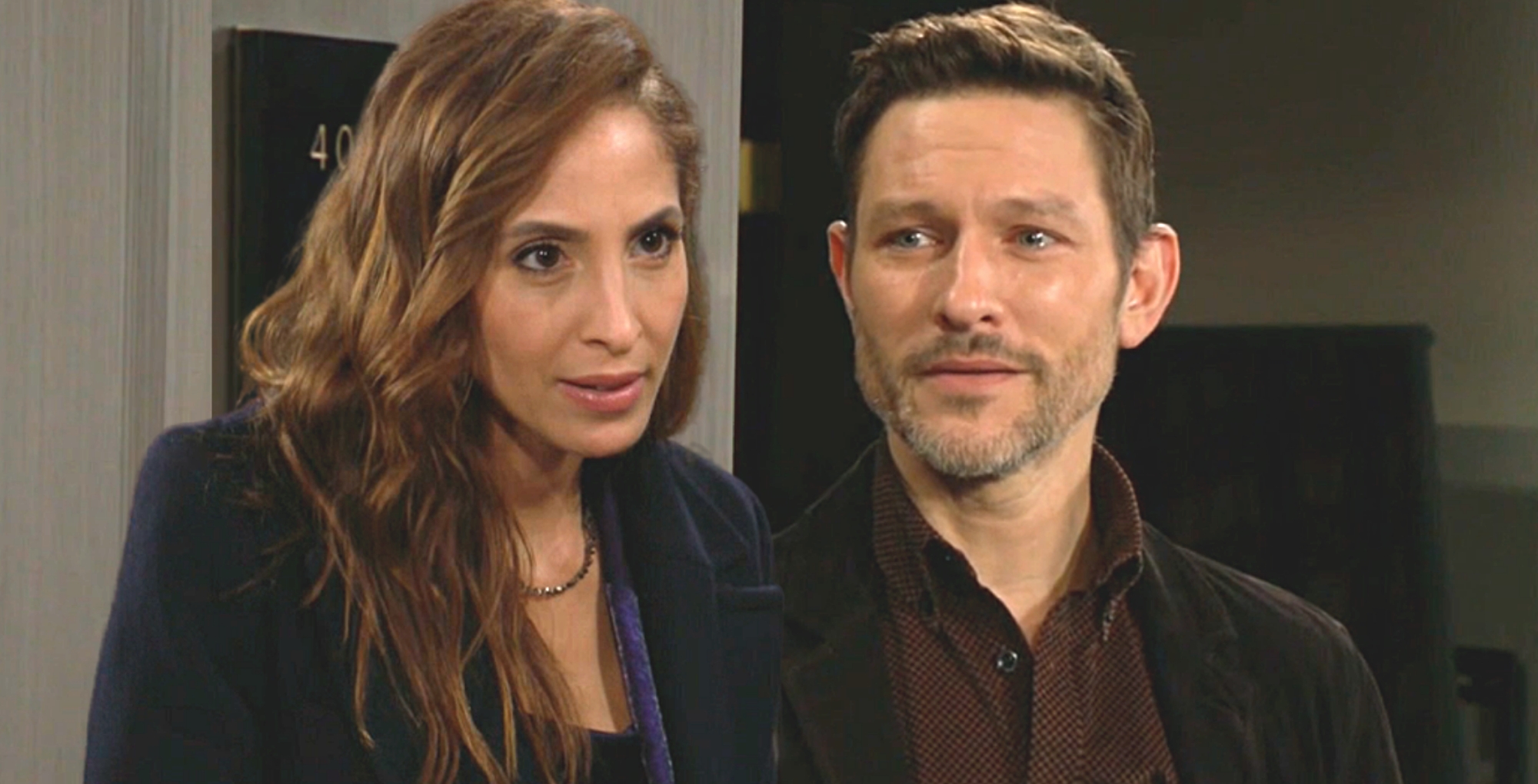 young and the restless lily winters and daniel romalotti make eyes at each other