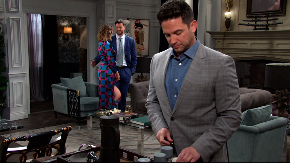 days of our lives recap for march 6, 2023 nicole and ej watch as stefan doses the coffee