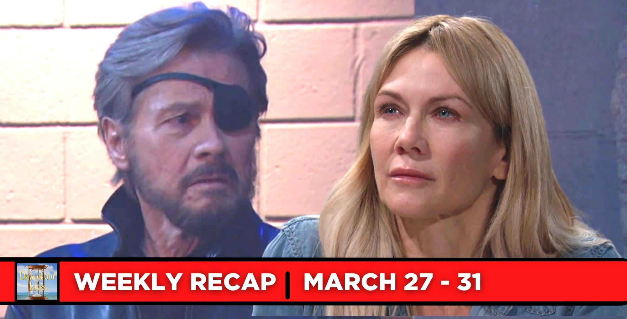 days of our lives recaps for march 27 – march 31, 2023. two images steve and and kristen