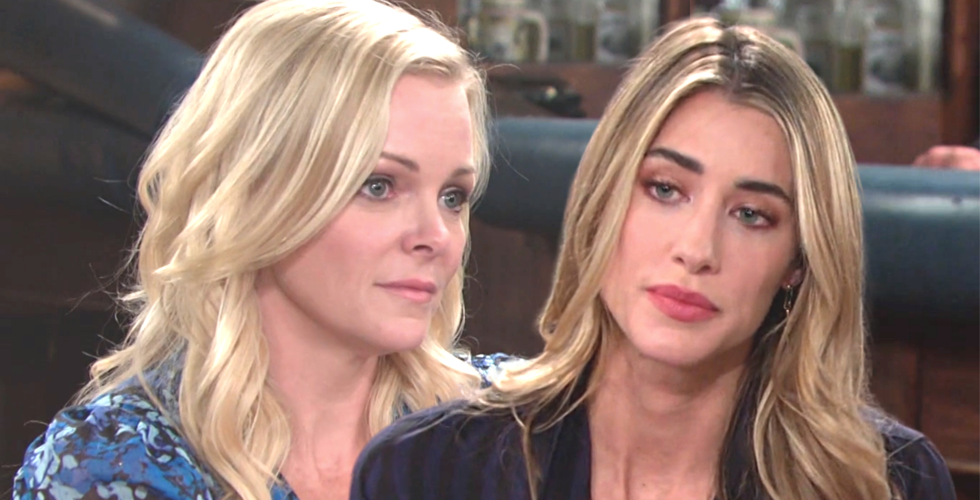 belle black brady and sloan petersen are wary of each other at the pub