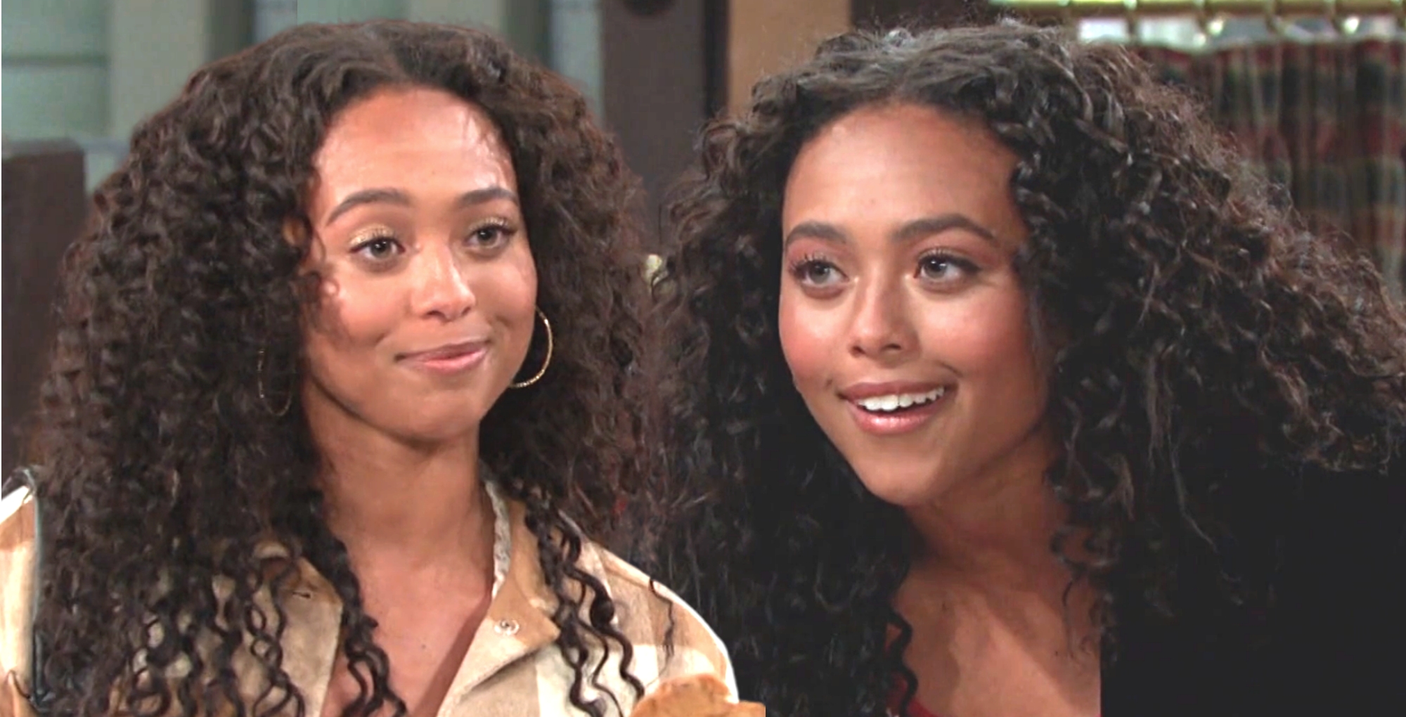 talia hunter on days of our lives double image of her