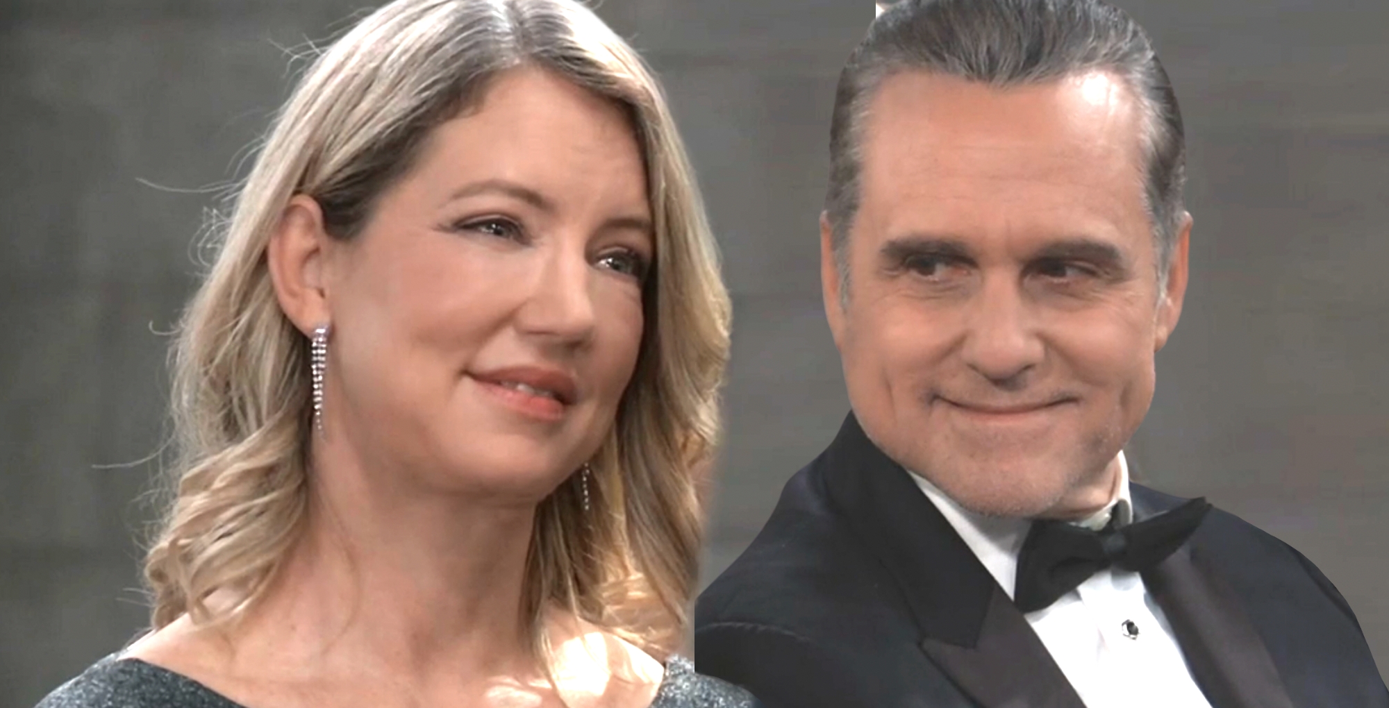 general hospital nina reeves looks lovingly at sonny corinthos