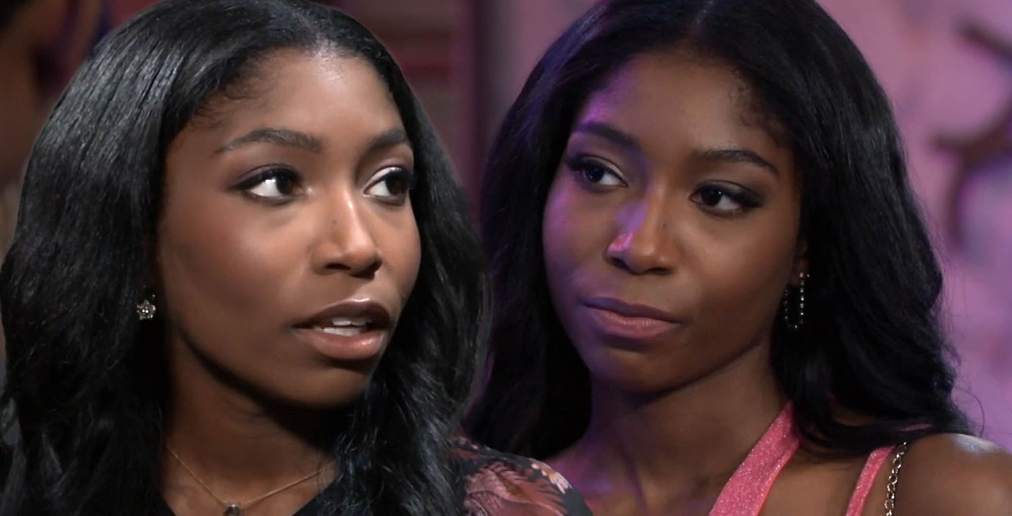 trina robinson looking surprised and irritated on general hospital.