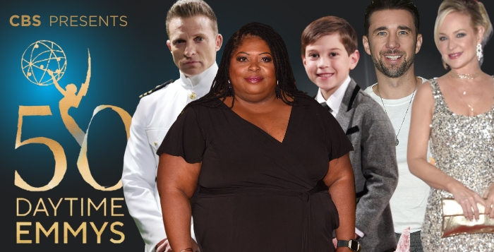steve burton, sonya eddy, henry joseph samiri, billy m. flynn, and sharon case are all nominated for 50th annual daytime emmys.