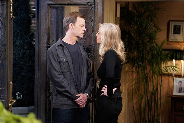 ashley abbott welcomes tucker mccall to the abbott mansion on young and the restless.