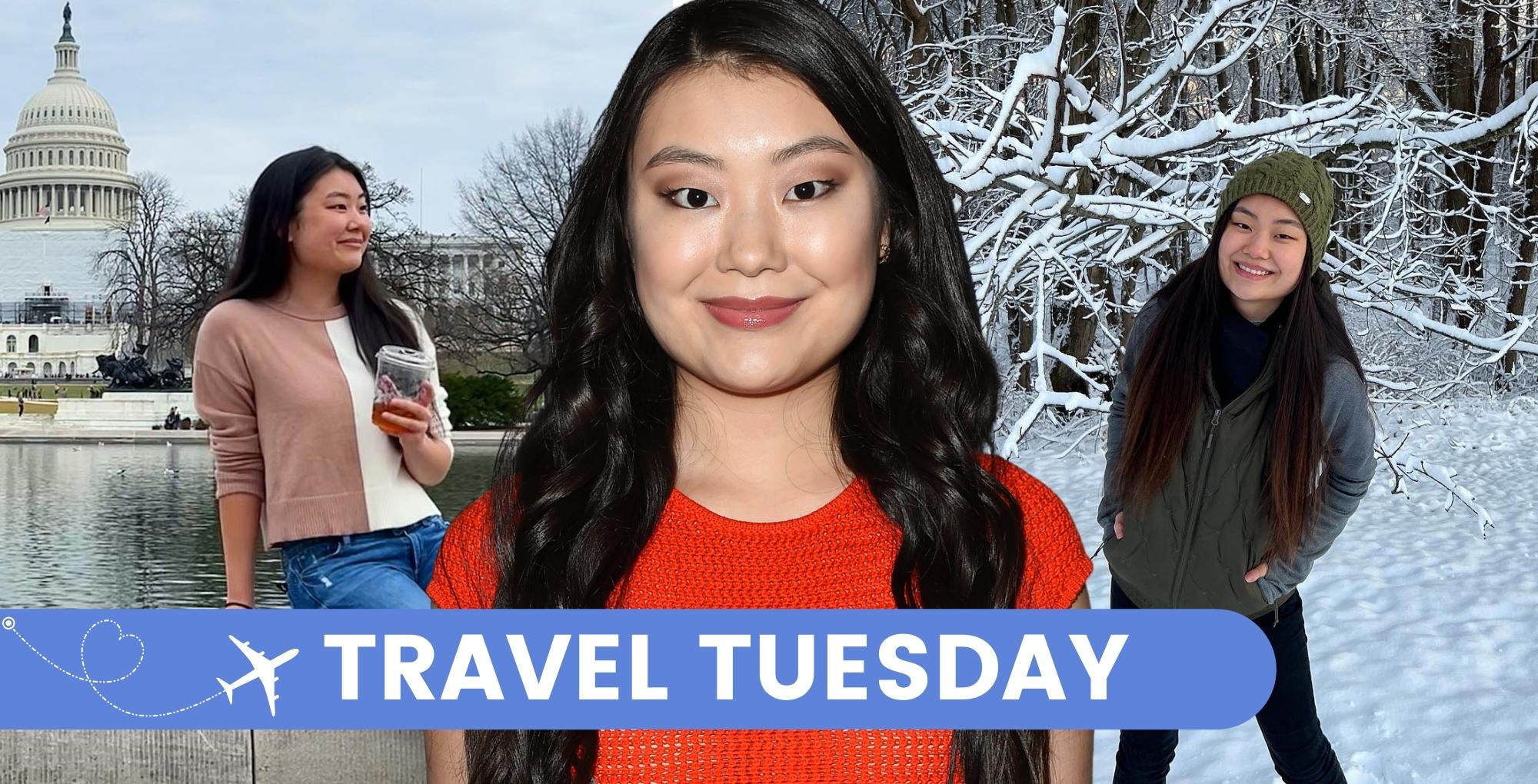victoria grace sees the sights of washington d.c. when she goes home.