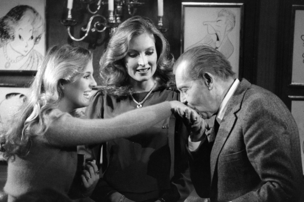 general hospital genie francis, sharon wyatt, and milton berle.