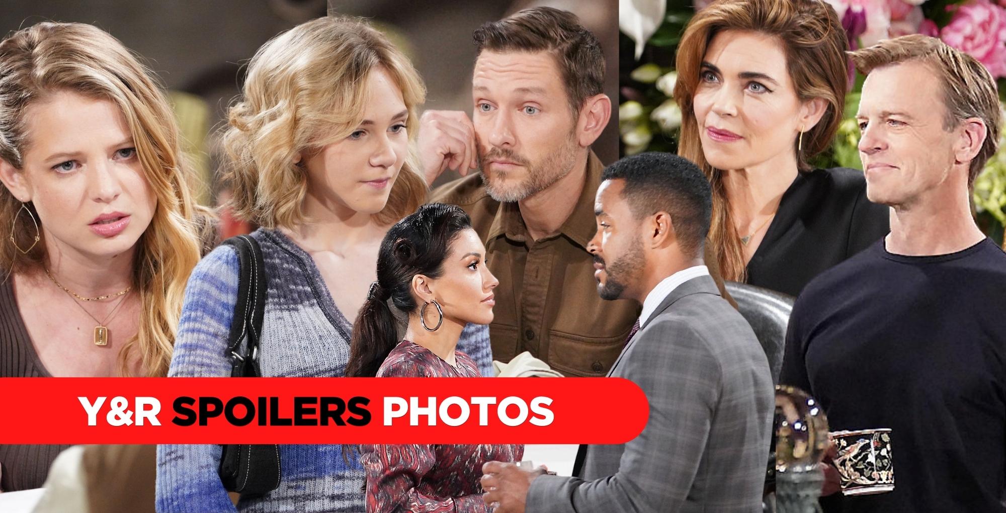 y&r spoilers photos collage.