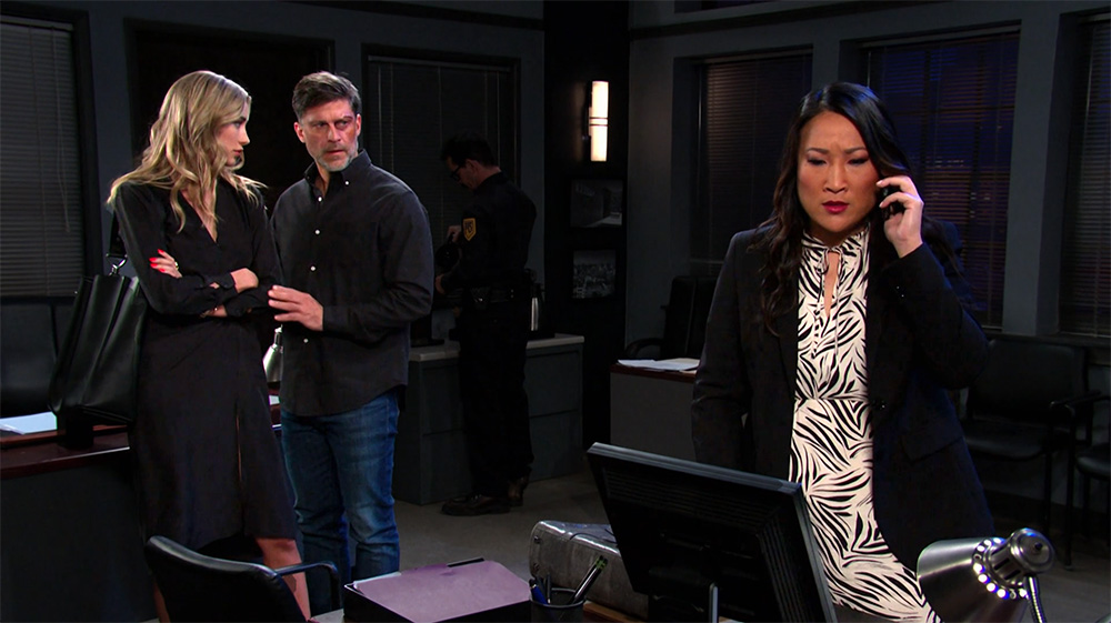 days of our lives recap for monday, may 22, 2023, has trask getting an update as eric and sloan watch.