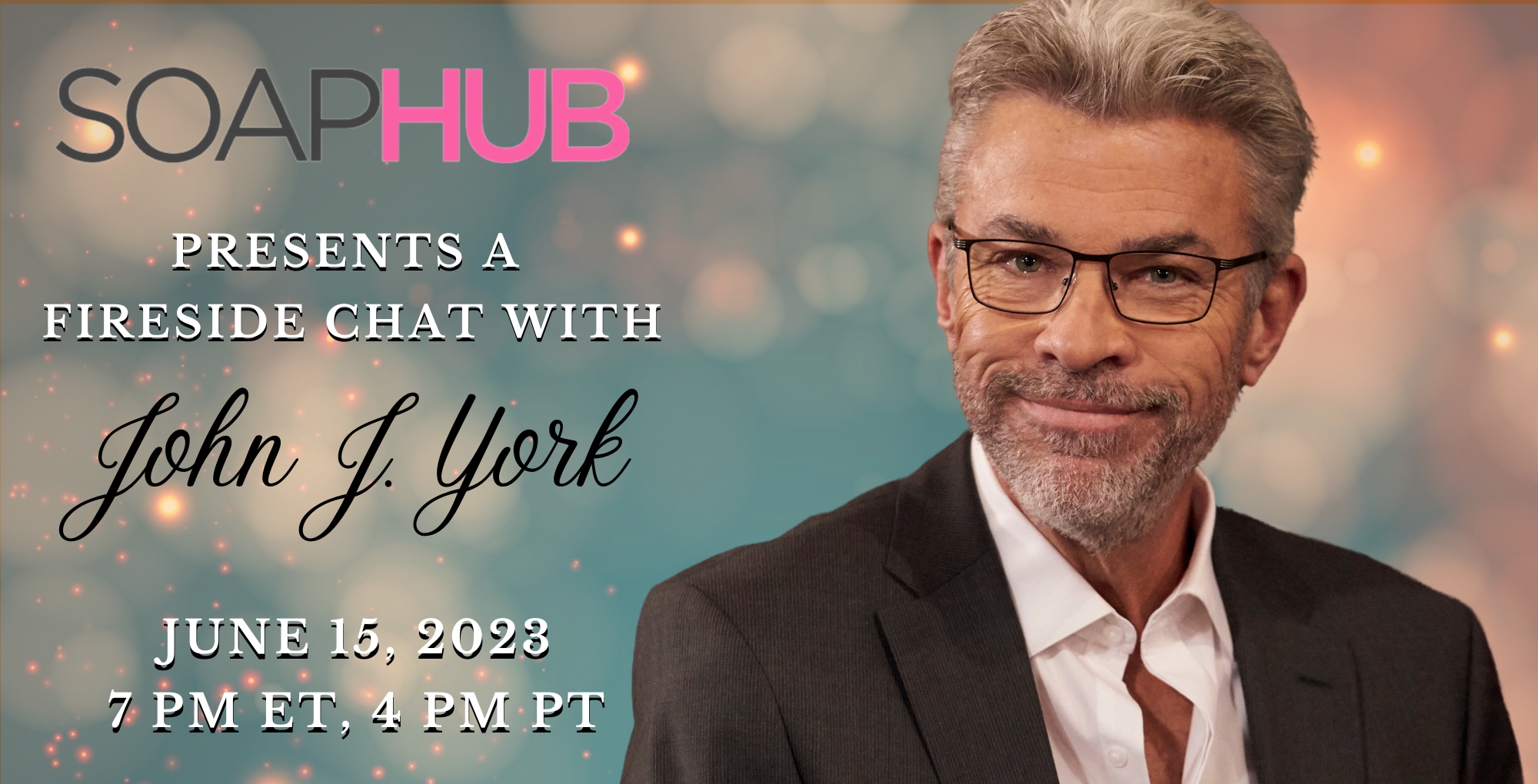 john j york visits soap hub for a fireside chat.