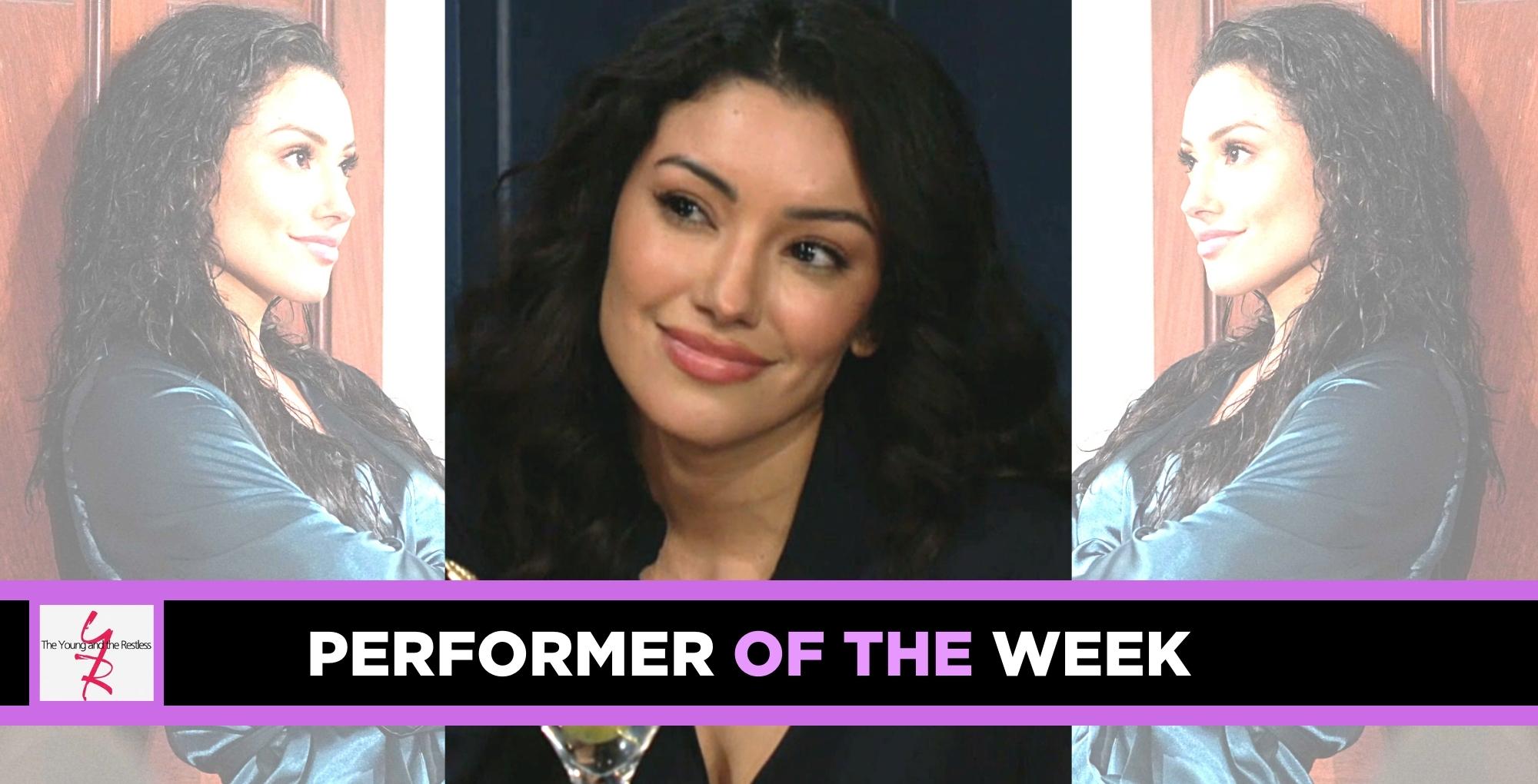 zuleyka silver the young and the restless performer of the week