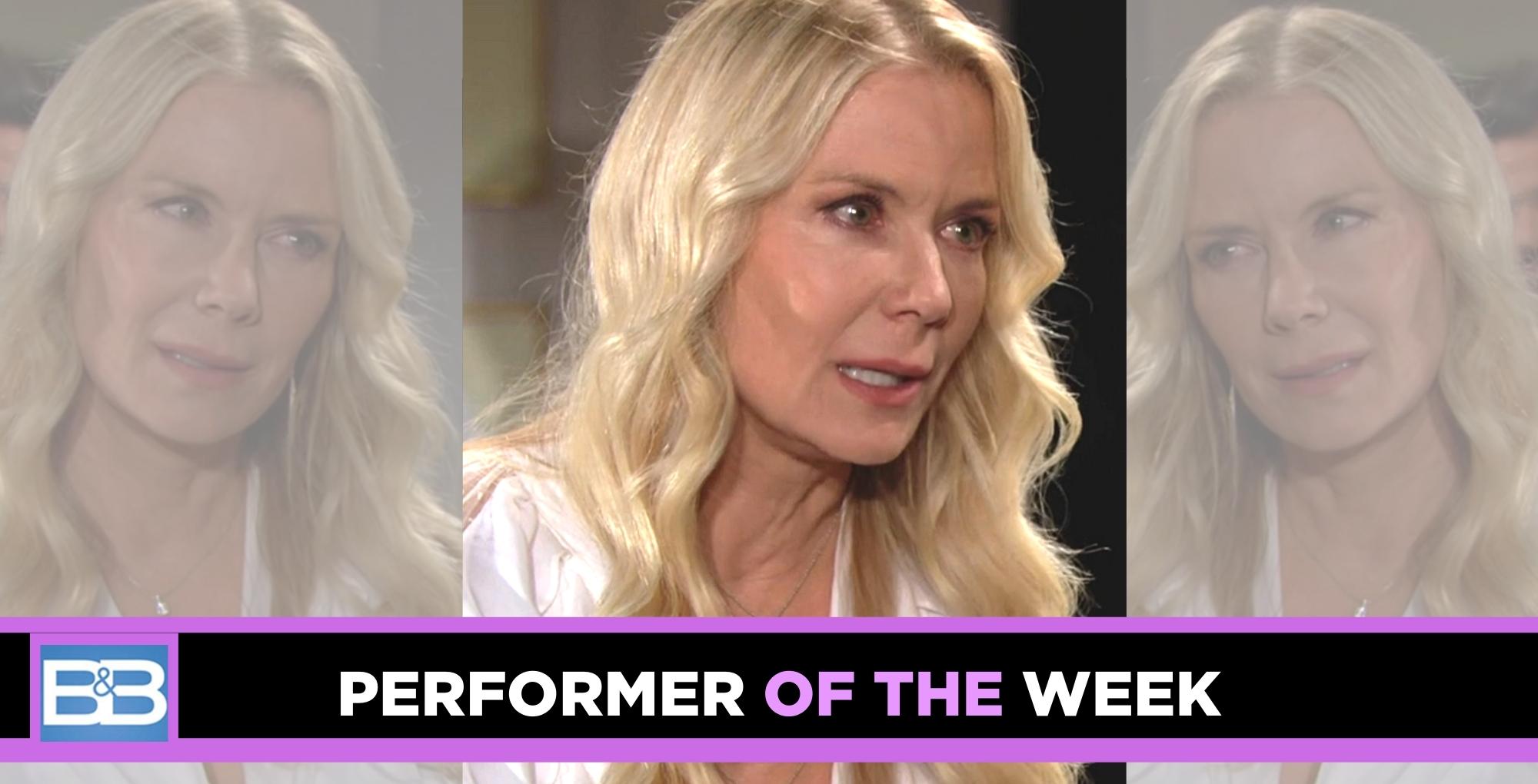 katherine kelly lang had her character brooke blast hope and thomas on b&b.